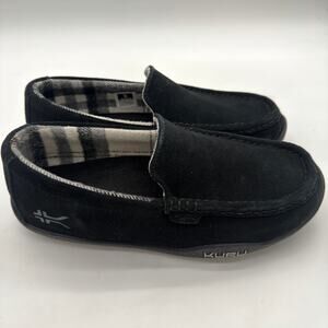 Kuru Loft Cozy Indoor Outdoor Plantar Fasciitis Suede Moccasin Black NWOB 9